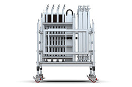 An image showing the Alto Mini Tower packed in a trolley