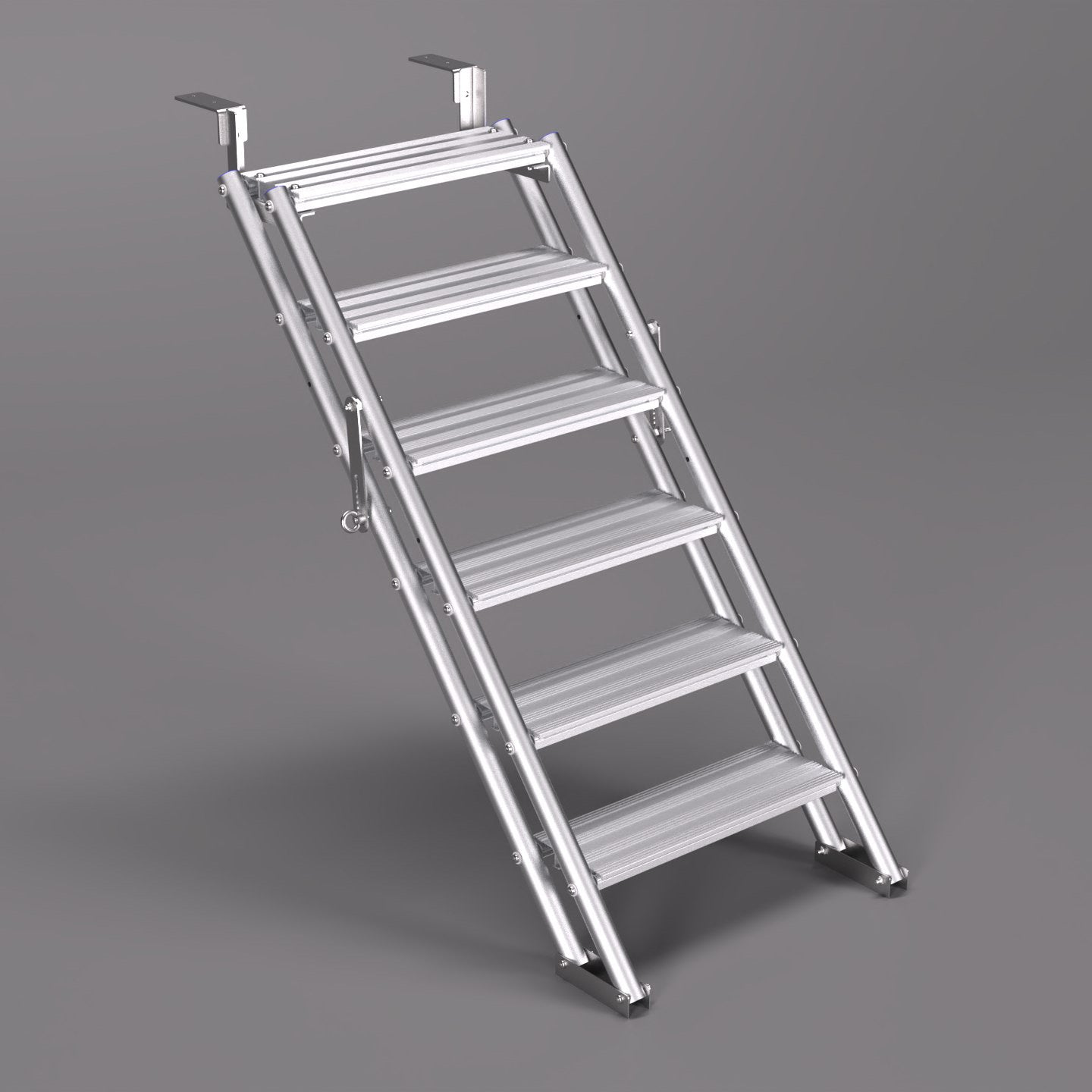 An image of a 1.5m ALTO Universal Stair Unit with the flat slab fixing option.