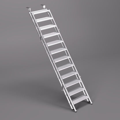 An image of a 2.5m ALTO Universal Stair Unit with the flat slab fixing option.