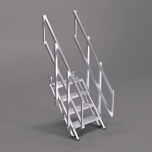 An image of a 1.0m ALTO Universal Stair Set with the scaffold tube hook option.