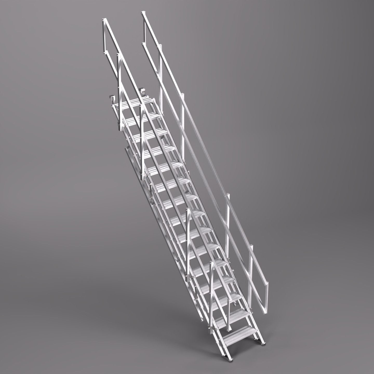 An image of a 3.0m ALTO Universal Stair Set with the scaffold tube hook option.
